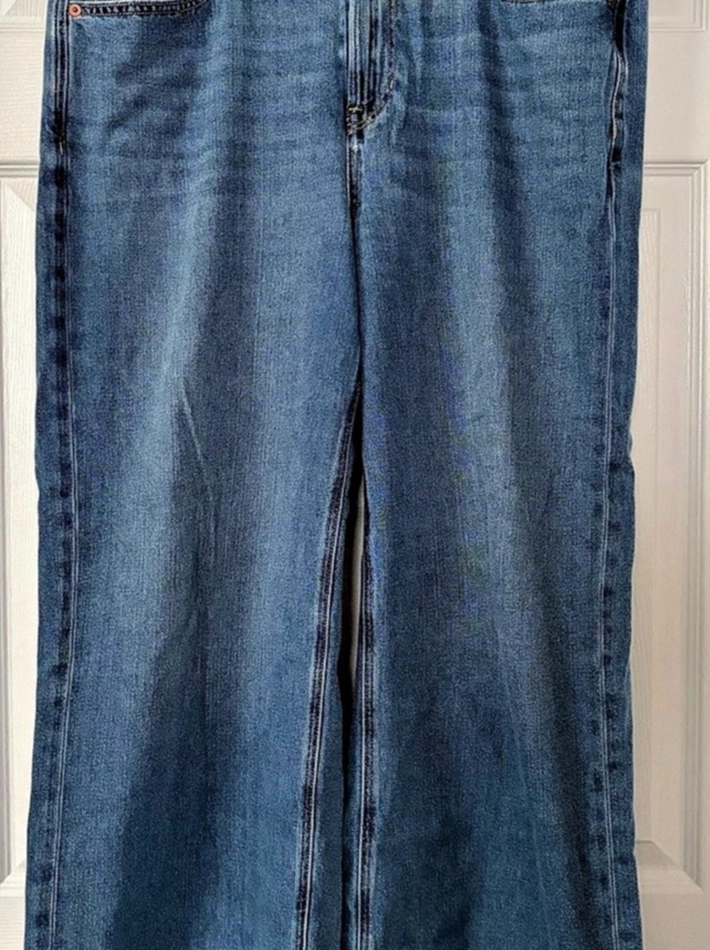 American Eagle Skater/Wide Leg Jeans Blue Waist 14